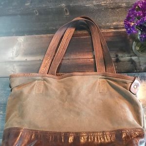 Handmade canvas tote
